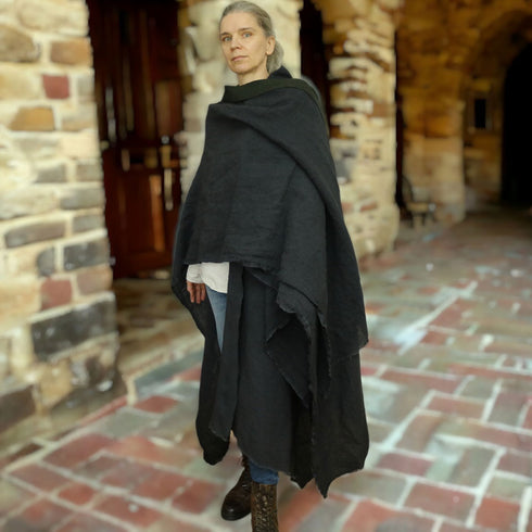 Poncho unisex din canepa. Poncho pentru doamne. Poncho pentru domni.